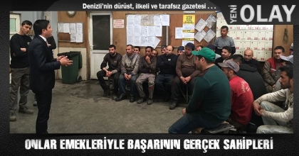 ONLAR EMEKLERİYLE BAŞARININ GERÇEK SAHİPLERİ