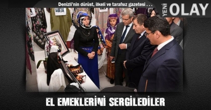 EL EMEKLERİNİ SERGİLEDİLER
