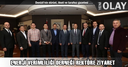 ENERJİ VERİMLİLİĞİ DERNEĞİ REKTÖRE ZİYARET
