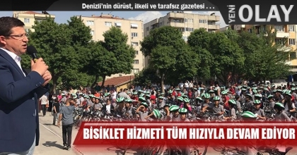 BİSİKLET HİZMETİ TÜM HIZIYLA DEVAM EDİYOR