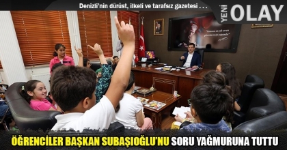 ÖĞRENCİLER BAŞKAN SUBAŞIOĞLU’NU SORU YAĞMURUNA TUTTU