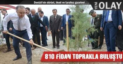 810 FİDAN TOPRAKLA BULUŞTU