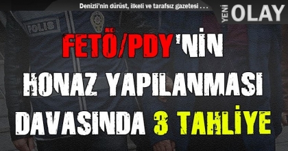 FETÖ/PDY'NİN HONAZ YAPILANMASI DAVASINDA 3 TAHLİYE