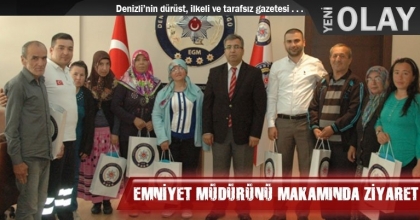   EMNİYET MÜDÜRÜNÜ MAKAMINDA ZİYARET