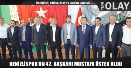 DENİZLİSPOR’UN 42. BAŞKANI MUSTAFA ÜSTEK OLDU 