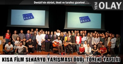 KISA FİLM SENARYO YARIŞMASI ÖDÜL TÖRENİ YAPILDI