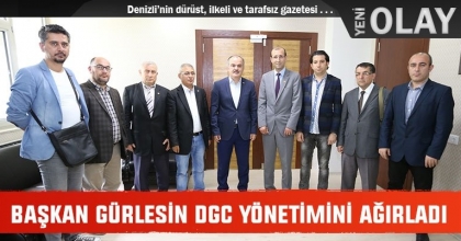 BAŞKAN GÜRLESİN DGC YÖNETİMİNİ AĞIRLADI
