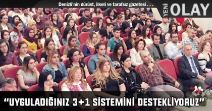 KEÇECİ: “UYGULADIĞINIZ 3+1 SİSTEMİNİ DESTEKLİYORUZ”