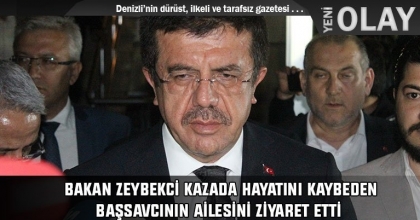 BAKAN ZEYBEKCİ KAZADA HAYATINI KAYBEDEN BAŞSAVCININ AİLESİNİ ZİYARET ETTİ 