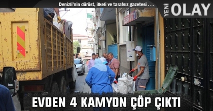 EVDEN 4 KAMYON ÇÖP ÇIKTI 
