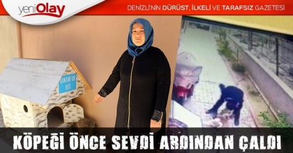 KÖPEĞİ ÖNCE SEVDİ ARDINDAN ÇALDI
