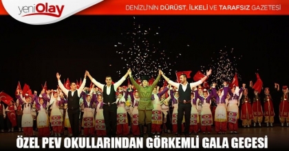 ÖZEL PEV OKULLARINDAN GÖRKEMLİ GALA GECESİ