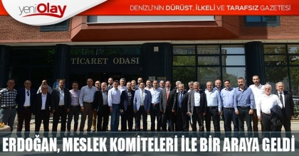 ERDOĞAN, MESLEK KOMİTELERİ İLE BİR ARAYA GELDİ