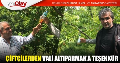 ÇİFTÇİLERDEN VALİ ALTIPARMAK’A TEŞEKKÜR