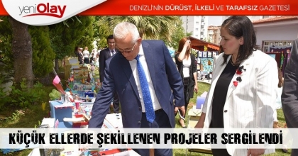 KÜÇÜK ELLERDE ŞEKİLLENEN PROJELER SERGİLENDİ