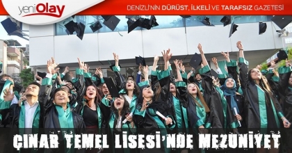 ÇINAR TEMEL LİSESİ’NDE MEZUNİYET