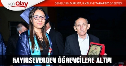 HAYIRSEVERDEN ÖĞRENCİLERE ALTIN