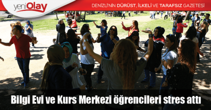 Bilgi Evi ve Kurs Merkezi öğrencileri stres attı