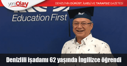 Denizlili işadamı 62 yaşında İngilizce öğrendi