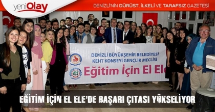 EĞİTİM İÇİN EL ELE'DE BAŞARI ÇITASI YÜKSELİYOR