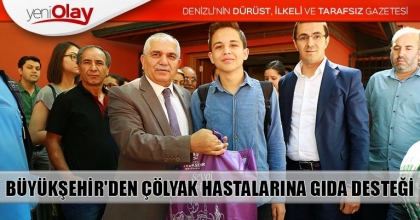 BÜYÜKŞEHİR'DEN ÇÖLYAK HASTALARINA GIDA DESTEĞİ