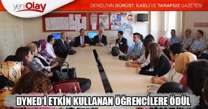 DYNED’İ ETKİN KULLANAN ÖĞRENCİLERE ÖDÜL