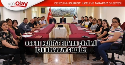 OSB’DE KALİFİYE ELEMAN ÇÖZÜMÜ İÇİN BİRARAYA GELDİLER