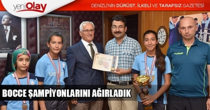 BOCCE ŞAMPİYONLARINI AĞIRLADIK