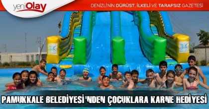 PAMUKKALE BELEDİYESİ'NDEN ÇOCUKLARA KARNE HEDİYESİ