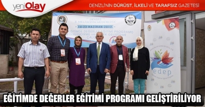 EĞİTİMDE DEĞERLER EĞİTİMİ PROGRAMI GELİŞTİRİLİYOR