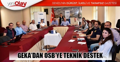 GEKA’DAN OSB’YE TEKNİK DESTEK