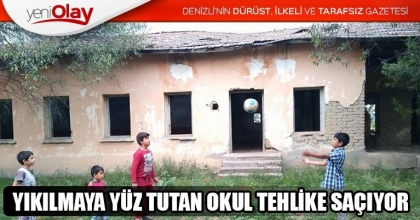 YIKILMAYA YÜZ TUTAN OKUL TEHLİKE SAÇIYOR