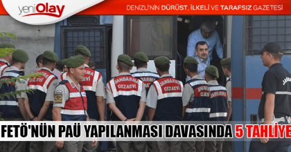 FETÖ'NÜN PAÜ YAPILANMASI DAVASINDA 5 TAHLİYE