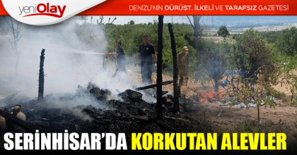 SERİNHİSAR’DA KORKUTAN ALEVLER