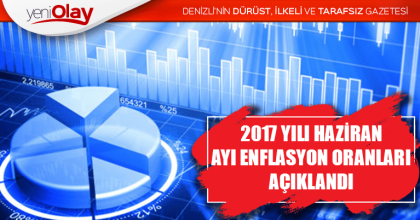 2017 YILI HAZİRAN AYI ENFLASYON ORANLARI AÇIKLANDI