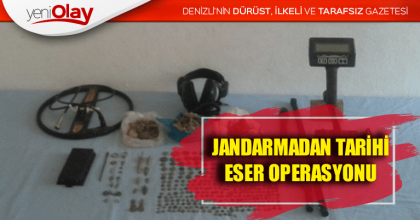 JANDARMADAN TARİHİ ESER OPERASYONU