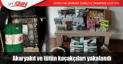 Akaryakıt ve tütün kaçakçıları yakalandı