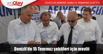 Denizli'de 15 Temmuz şehitleri için mevlit