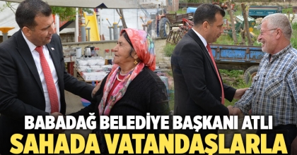 Babadağ Belediye Başkanı Atlı sahada vatandaşlarla