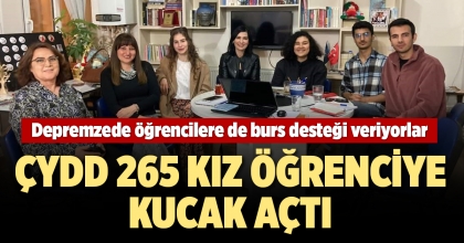 ÇYDD 265 KIZ ÖĞRENCİYE KUCAK AÇTI