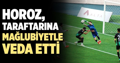 HOROZ, TARAFTARINA MAĞLUBİYETLE VEDA ETTİ