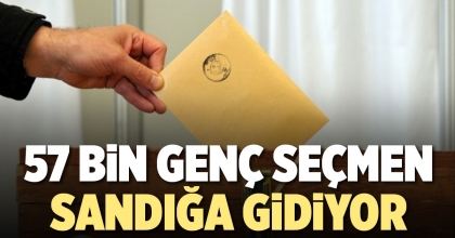 57 BİN GENÇ SEÇMEN SANDIĞA GİDİYOR