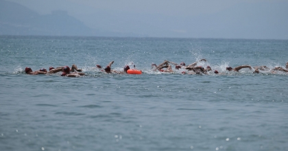 ALANYA ULUSLARARASI AÇIK SU YÜZME YARIŞLARI YAPILDI  