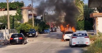 ALEV ALEV YANDIĞI ANLAR KAMERADA