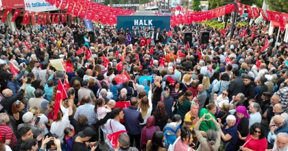 HALK BULUŞMASI MİTİNGE DÖNÜŞTÜ