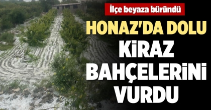 HONAZ'DA DOLU KİRAZ BAHÇELERİNİ VURDU
