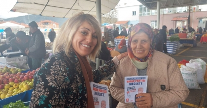 IŞIL ÇETİN ÇAMELİLİ ÜRETİCİ KADINLAR VE ESNAFLA BULUŞTU