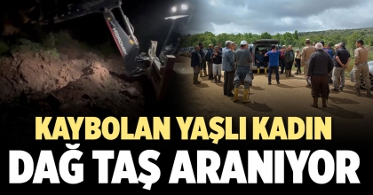 MANTAR ARARKEN KAYBOLAN YAŞLI KADIN İÇİN EKİPLER SEFERBER OLDU