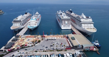 KUŞADASI LİMANI'NA 4 GEMİ BEREKETİ İLE GELDİ  