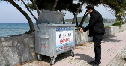 KUŞADASI'NDA KAREKODLU ÇÖP KONTEYNERİ DÖNEMİ